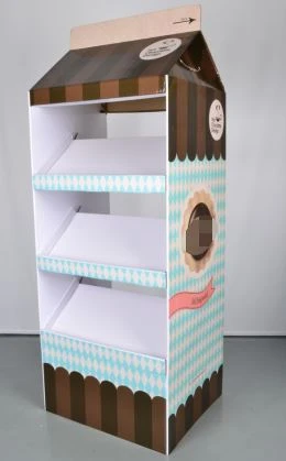 Supermarket dairy products bread cardboard display Supermarket dairy products bread cardboard display