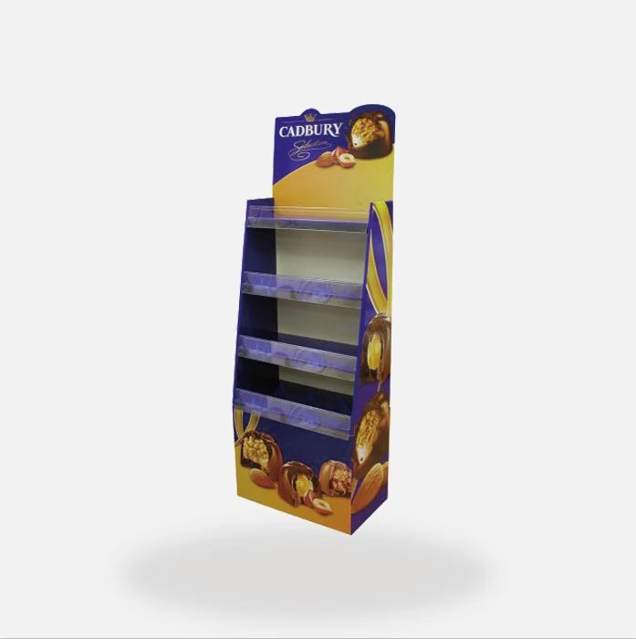 Cadbury Schokoladenständer mit Regalstreifen