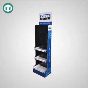 Verkaufsständer aus Pappe für Klebstoffe